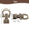  1Pc Tibetan Style Brass Shackle Clasps KK-NB0003-68-2