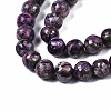 Assembled Synthetic Charoite and Pyrite Beads Strands G-S366-056-3