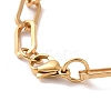 Vacuum Plating 304 Stainless Steel Paperclip Chain Bracelet for Men Women BJEW-E031-04G-02-3