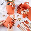 10 Bags PU Leather Wedding Candy Tote Boxes CON-CL0001-20B-3