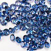 Diamond Shaped Cubic Zirconia Pointed Back Cabochons X-ZIRC-R004-10mm-06-1