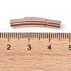 Ion Plating(IP) Column 304 Stainless Steel Bayonet Necklace Clasps
 STAS-O035-05RG-3