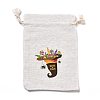Halloween Cotton Cloth Storage Pouches ABAG-M004-01K-1