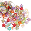 100Pcs Electroplate and Golden Metal Enlaced Glass Beads EGLA-PA0001-36-1