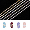 12Pcs 6 Style Alloy Rhinestone Chains MRMJ-HY0002-30-4
