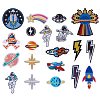20Pcs 20 Style Computerized Embroidery Cloth Iron on/Sew on Patches DIY-SZ0006-99-1