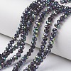 Electroplate Transparent Glass Beads Strands LS-EGLA-A034-T4mm-Q09-1