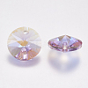 Faceted Glass Rhinestone Charms RGLA-F049-10mm-371PS-2