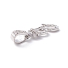 Eco-Friendly Brass Micro Pave Cubic Zirconia Pendants KK-K265-01P-J-3