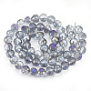 Electroplate Glass Beads Strands EGLA-T010-01D-2