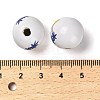 Natural Wood European Beads WOOD-S059-01G-3