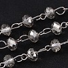 Handmade Glass Beaded Chains for Necklaces Bracelets Making X-AJEW-JB00132-04-1