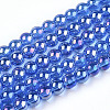 Electroplate Transparent Glass Beads Strands GLAA-T032-T4mm-AB04-1
