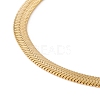 304 Stainless Steel Herringbone Chains Bracelet for Men Women BJEW-D450-01G-01-2