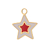 304 Stainless Steel Enamel Pendants STAS-OY013-60G-3