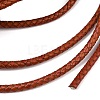 Braided Leather Cord with Core WL-F009-5mm-06-2