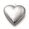 Tarnish Resistant 316 Stainless Steel Locket Pendants STAS-P268-08P-2