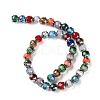 Electroplate Glass Beads Strands X-GLAA-K061-03-2