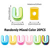 20Pcs UV Plating Opaque Acrylic European Beads OACR-TADJ0001-16U-3