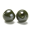 Opaque Acrylic Beads OACR-G012-01G-2