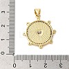 Brass Micro Pave Cubic Zirconia Pendants KK-K385-132G-3