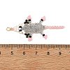 Glass Seed Beads Pendants PALLOY-MZ01454-3