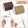 2 Rolls 2 Colors Waxed Cotton Cords YC-PH0001-52B-2