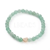 Round Natural Gemstone Beads Stretch Bracelets BJEW-JB05873-2