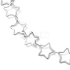 304 Stainless Steel Star Link Chain Anklets for Men Women X-STAS-B039-14P-2