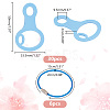 30Pcs Acrylic Spool Floss Bobbins FIND-PH0018-62B-01-2