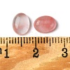 Cherry Quartz Glass Cabochons G-A094-01B-56-3