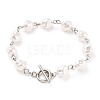 Eco-Friendly Plastic Imitation Pearl Beaded Bracelets BJEW-JB05562-02-2