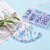 497Pcs 5 Style Rainbow ABS Plastic Imitation Pearl Beads OACR-YW0001-07C-9
