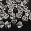 Faceted Bicone Transparent Acrylic Beads DBB18MM01-1