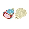 Alloy Enamel Pendants ENAM-L055-01E-01-2