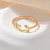 304 Stainless Steel Cuff Rings for Women RJEW-D285-01G-R-4