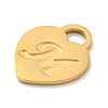 Ion Plating(IP) 304 Stainless Steel Pendants FIND-M017-01G-M-2