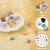 Craftdady 60Pcs 15 Style Transparent and Opaque Resin Cabochons CRES-CD0001-06-4