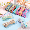 8 Bags 8 Colors 3-Ply Round Cotton Twisted Cord OCOR-TA0003-82B-4