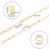 Soldered Brass Paperclip Chains CHC-CA0001-03G-2