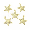 Brass Micro Pave Cubic Zirconia Pendants KK-E068-VB103-2