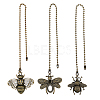 HOBBIESAY Tibetan Style Zinc Alloy Ceiling Fan Pull Chain Extenders AJEW-HY0001-07-1