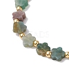 Natural Indian Agate Beads Stretch Bracelets for Women BJEW-JB11768-01-3