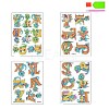 Dinosaur Letter DIY Diamond Sticker Kits PW-WG21D96-01-2