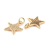 Brass Micro Pave Clear Cubic Zirconia Charms ZIRC-Z018-15G-A-2