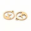 201 Stainless Steel Pendants STAS-E188-07G-3