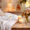 Lotus Shape Glass Candle Holder DJEW-WH0039-176A-5