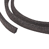 Coconut Brown Flat Faux Suede Cord X-LW-R003-07-3