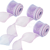 3Rolls Polyester Organza Ribbons SRIB-CY0001-37B-1
