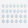 Initial Letter A~Z Alphabet Enamel Charms ENAM-X0018-02-1